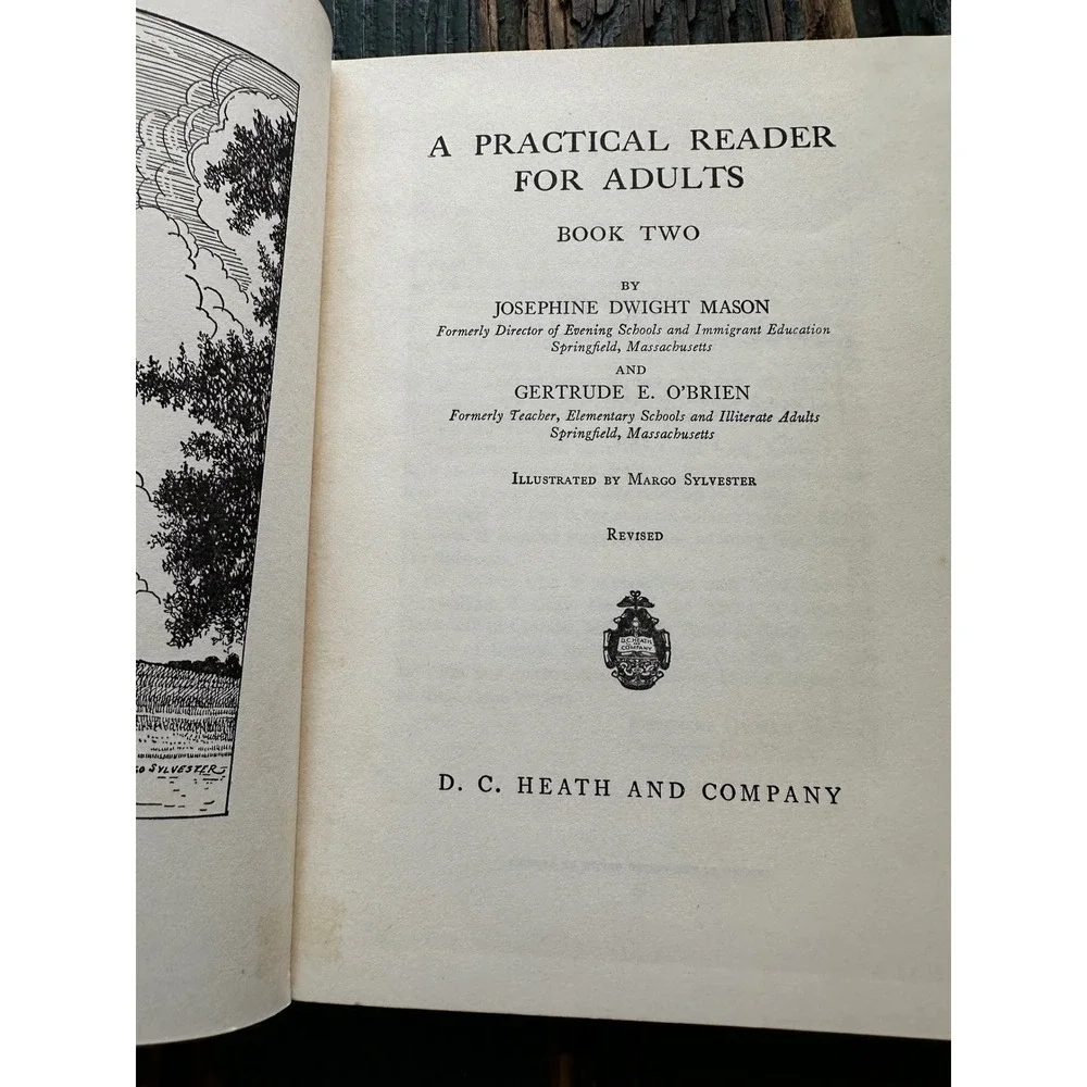 A Practical‎ Reader for Adults Book II Mason O'Brien 1945 Revised Ed D.C. Heath